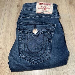 True Religion Women's Dark Blue Skinny Jeans